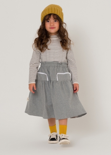 Scalloped Baby Girl Skirt