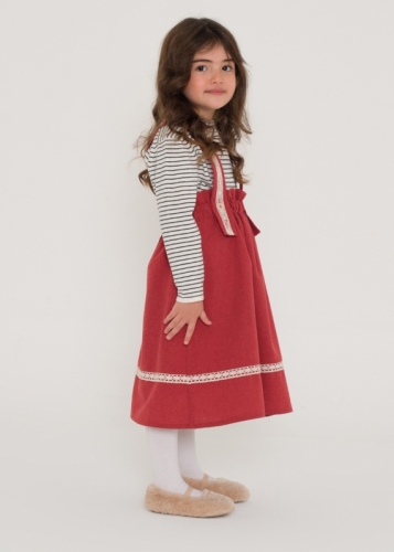 Scalloped Suspended Baby Girl Skirt