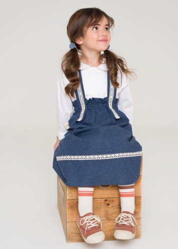 Scalloped Suspended Baby Girl Skirt