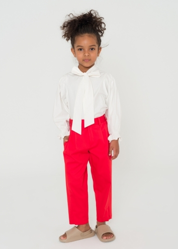 Double Pleated Baby Girl Pants