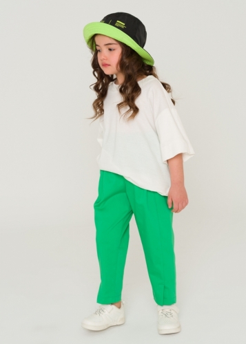 Double Pleated Baby Girl Pants