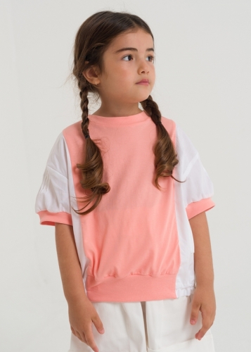 Eteği Büzgülü Kız Bebek Tshirt