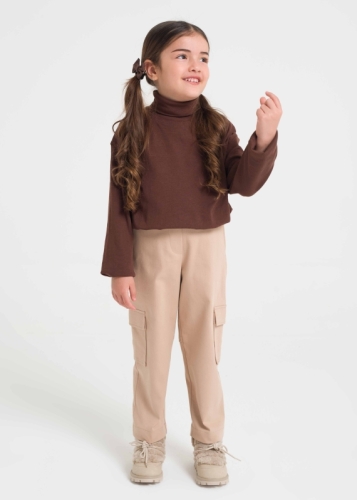 Baby Girl Trousers with Cargo Pocket
