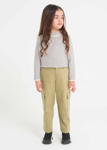 Baby Girl Trousers with Cargo Pocket