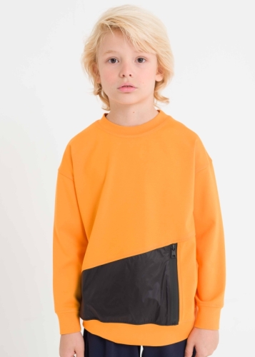 Color Detailed Boy's Sweatshirt