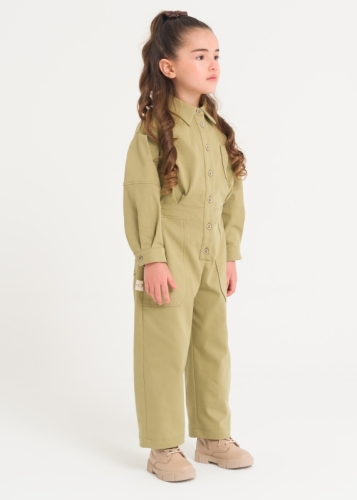 Buttoned Baby Girl Rompers