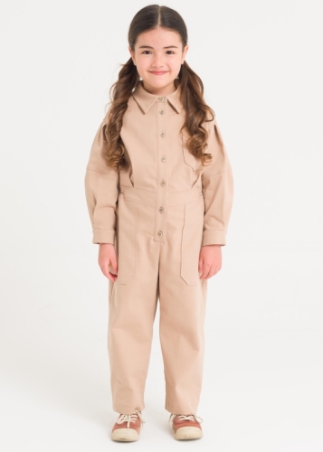 Buttoned Baby Girl Rompers