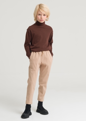 Cuff Detailed Boys Trousers