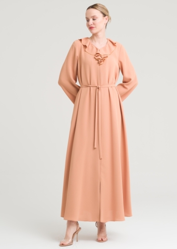 Ruffle Collar Topcoat