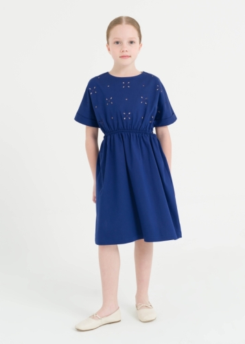 Waist Detailed Girl Dress