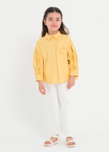 Frill Detailed Girl Shirt