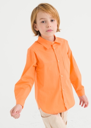 Contrast Stitched Baby Boy Shirt