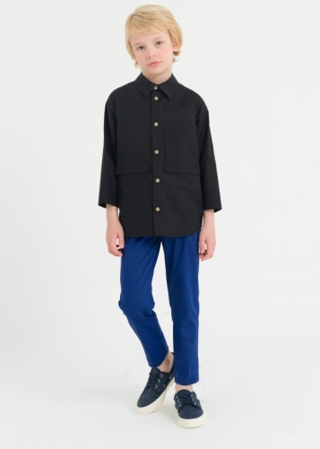 Cuff Detailed Boys Trousers