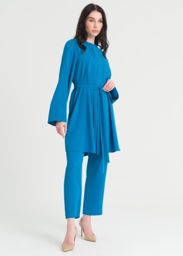 Nervürlü Pantolonlu Takım