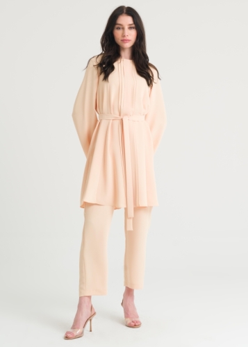 Nervürlü Pantolonlu Takım