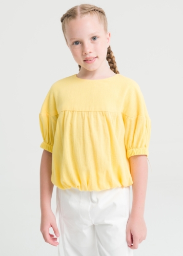 Girl's Elastic Waist Blouse
