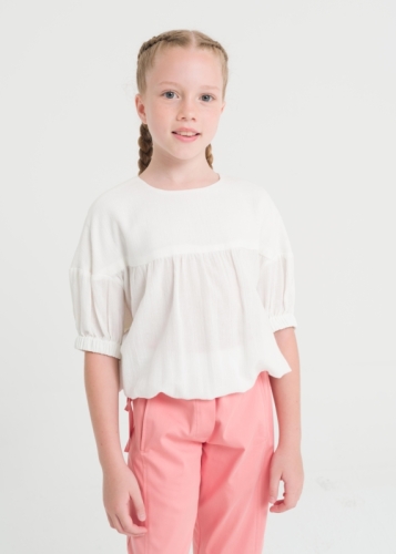 Girl's Elastic Waist Blouse