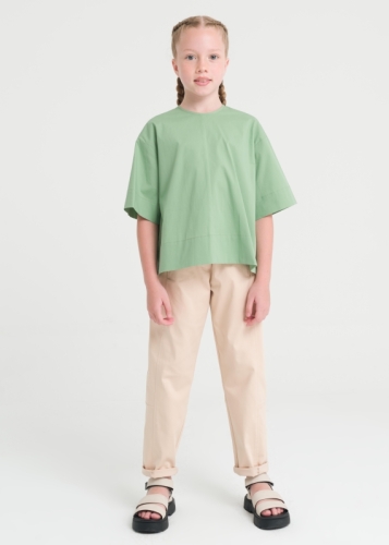 Waist Detailed Girl Trousers