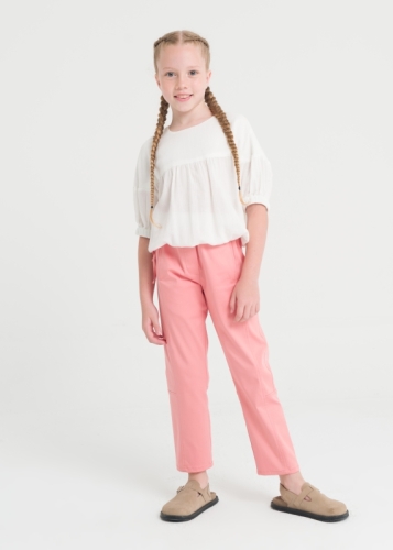 Waist Detailed Girl Trousers