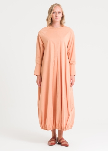 Bottom Balloon Cotton Dress