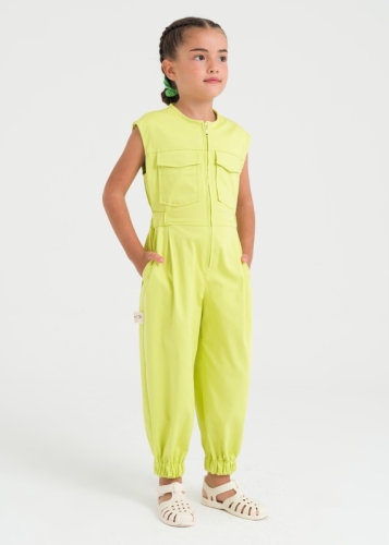 Zero Sleeve Baby Girl Jumpsuit