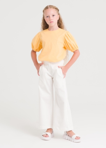 Wide Leg Girls' Trousers