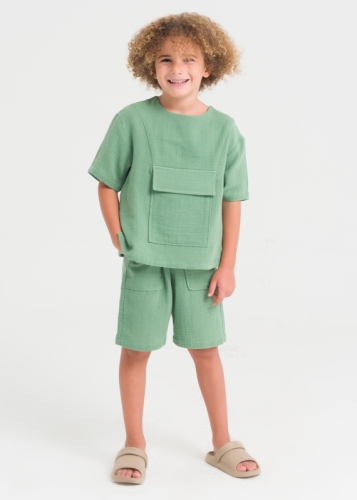 Baby Boy Suit with Kangaroo Pocket