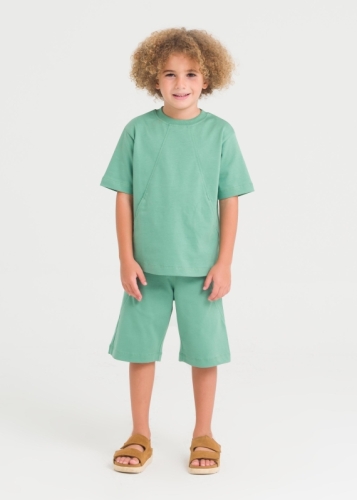 Contrast Stitched Unisex Baby Set