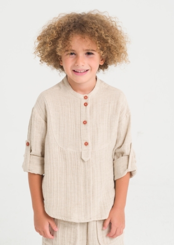 Boys' Shirt With Judge Collar