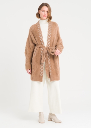 سترة تريكو بريش لامع