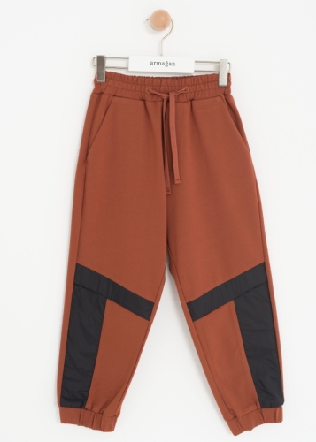 Unisex Kids Sweatpants with Leg Detail
