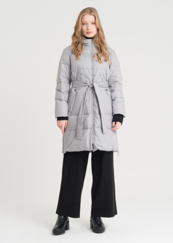 Fermuar Detaylı Kaz Tüylü Şişme Mont