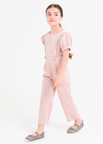 Watermelon Sleeve Girl's Evening Dress Jumpsuit