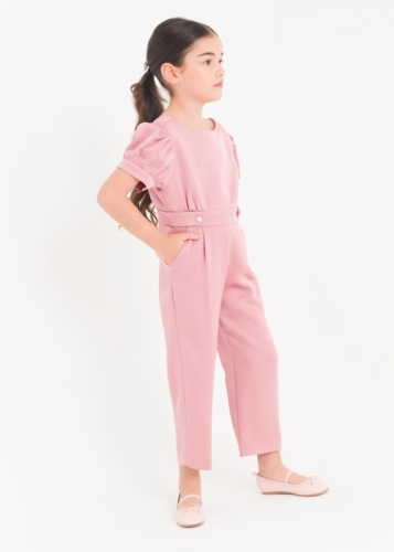 Watermelon Sleeve Girl's Evening Dress Jumpsuit
