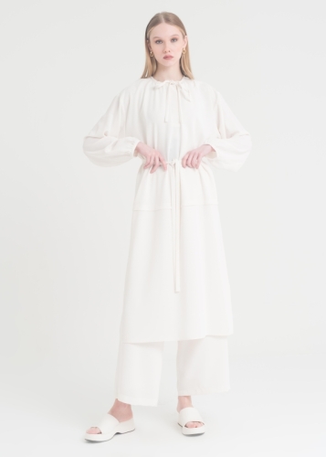 Yakası Bağlamalı Tunik