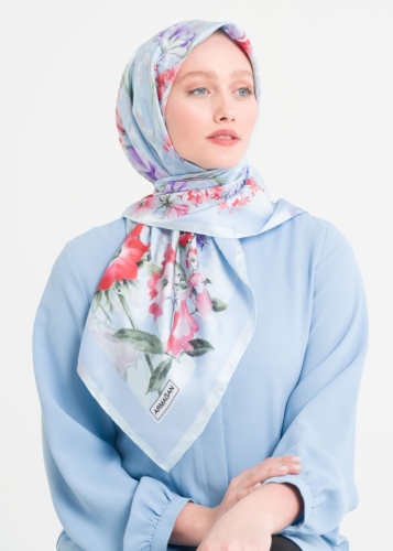 3881 وشاح من نسيج قطني طويل V1