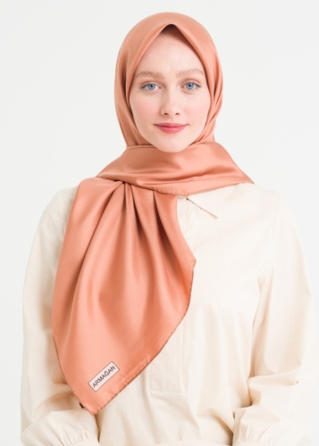 100*100 Düz İpek Eşarp V12