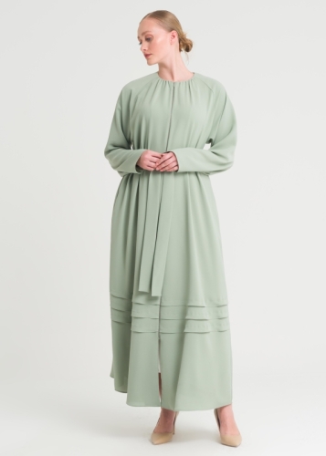 معطف خفيف بحزام مغلق بسحاب