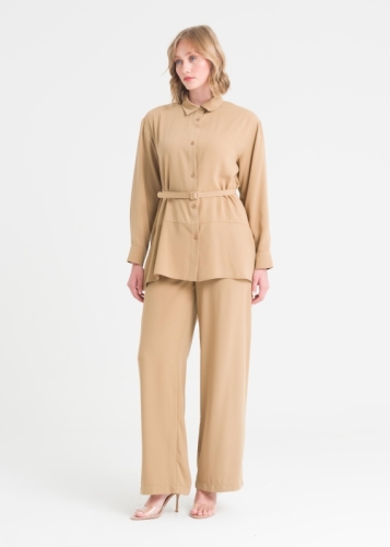 بنطال مريح بخصر مطاطي