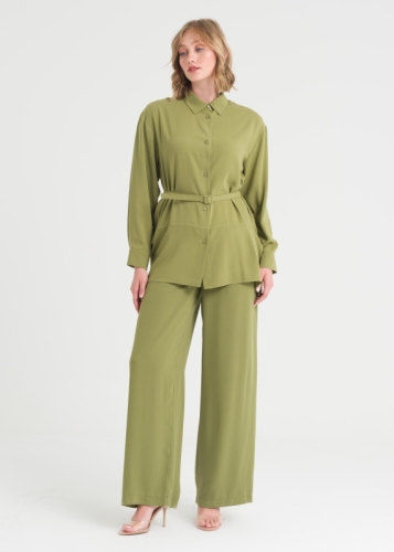 بنطال مريح بخصر مطاطي