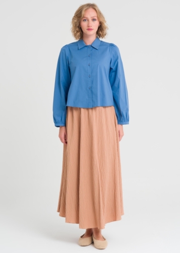 تنورة واسعة مع خصر مطاطي