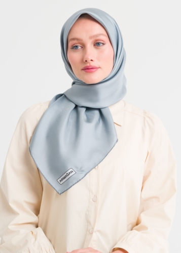 5040 Düz Twill İpek Eşarp V5