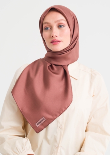 5040 Düz Twill İpek Eşarp V7