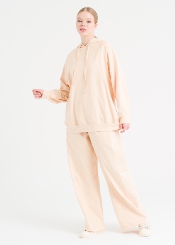 Reglan Kol Kapşonlu Sweatshirt