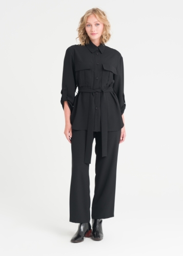 Cep Detaylı Pantolonlu Takım