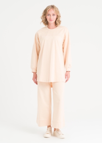 Spor Dikişli Rahat Pantolonlu Takım