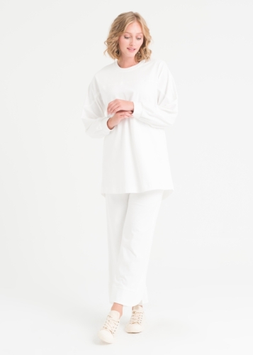 Spor Dikişli Rahat Pantolonlu Takım