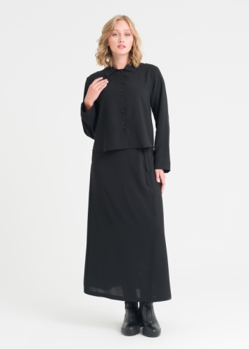 Kısa Bluzlu Etekli Takım