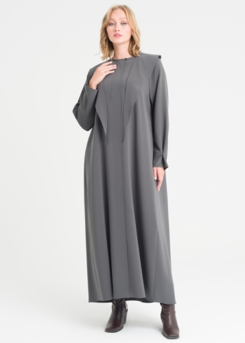 فستان بتفاصيل وشاح  s