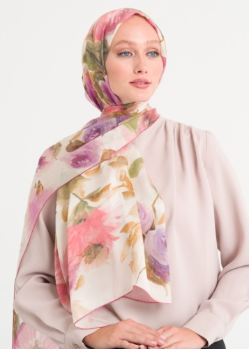 7242 Şifon İpek Şal Orj